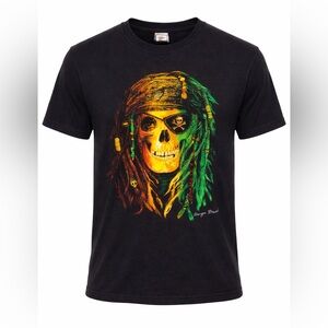 Black Graphic Skull T-Shirt